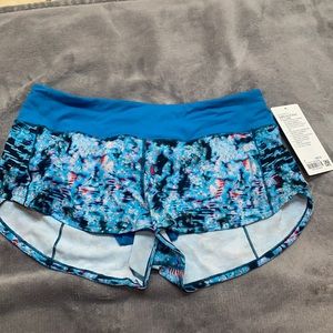 NWT lululemon Speed Up Shorts
